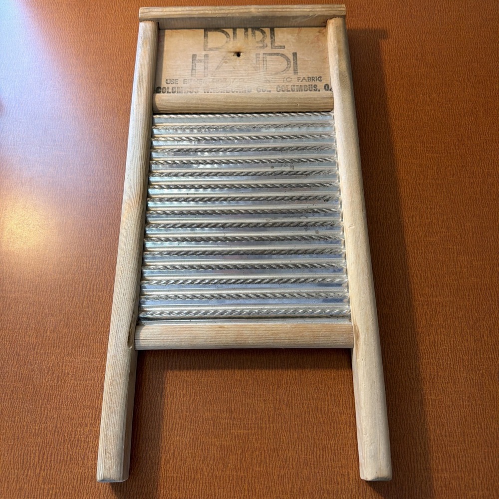 Dubl Handl Washboard Co Columbus Ohio Wash Board Vintage